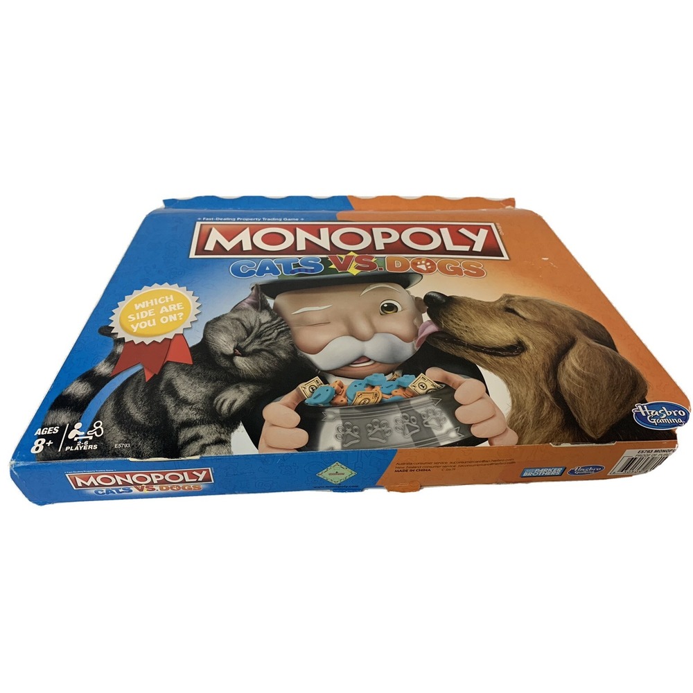 Monopoly Board Game Cats Vs Dogs Hasbro Gaming - Picture 4 of 5